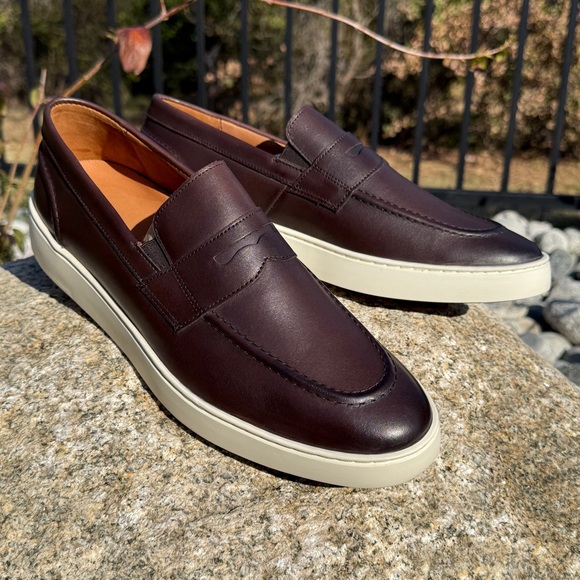 Allen Edmonds Men's Randolph 2.0 Leather Slip-On Sneakers Brown Size 9.5 D $350